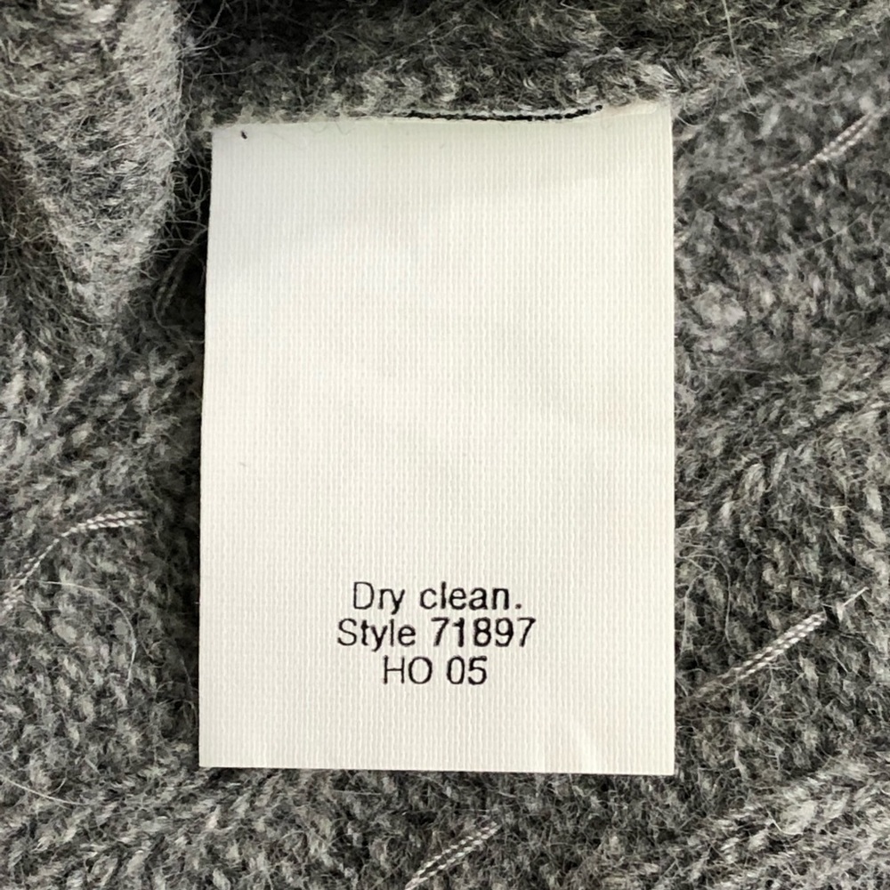 J. Crew Gray Cashmere Blend Beaded Cardigan M - Picture 5 of 6
